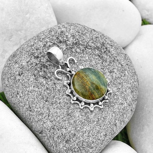 Natural Blue Aragonite Pendant P-1249 SDP131055