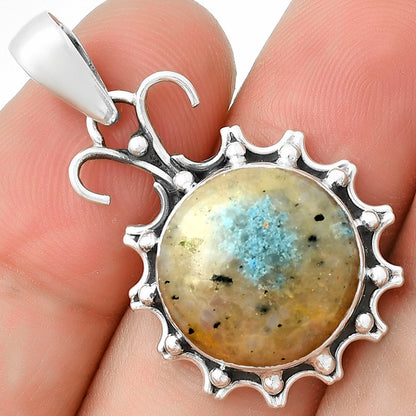 Natural Cavansite - India Pendant P-1249 SDP131057