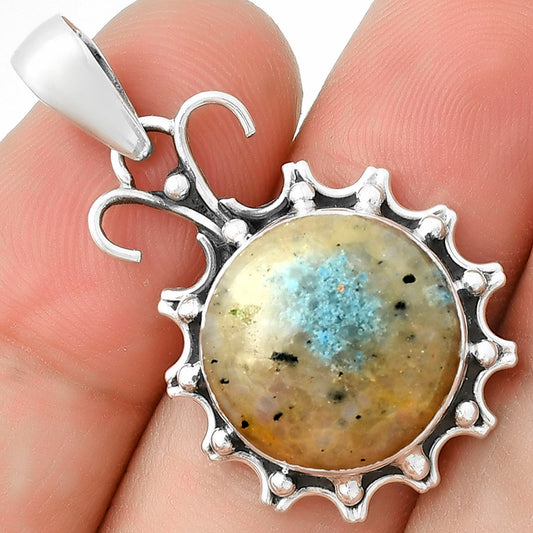 Natural Cavansite - India Pendant P-1249 SDP131057
