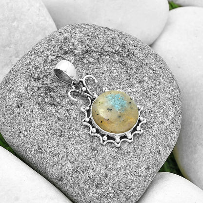 Natural Cavansite - India Pendant P-1249 SDP131057