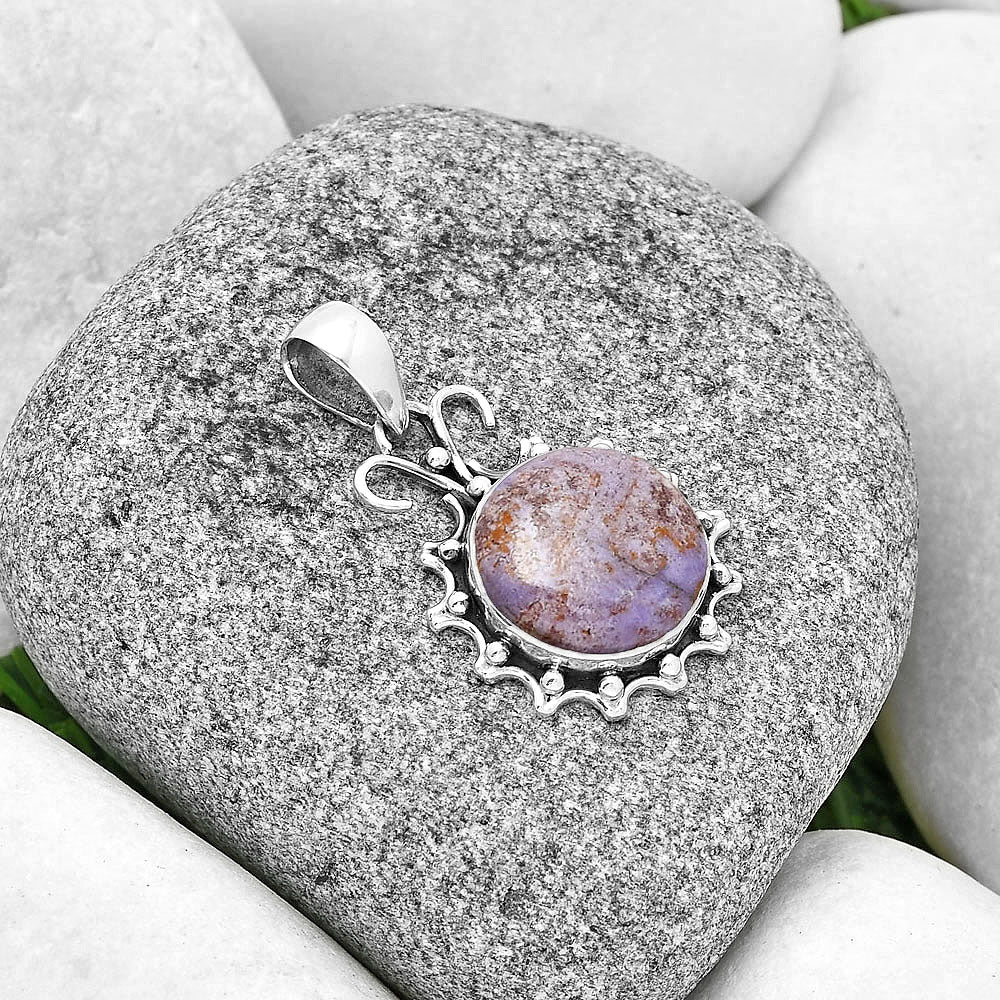 Natural Lavender Jade Pendant P-1249 SDP131064