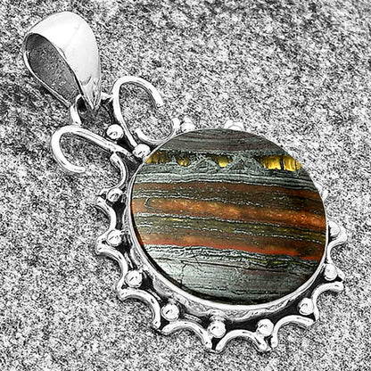 Natural Iron Tiger Eye Pendant P-1249 SDP131065