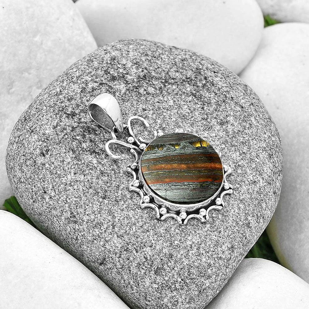 Natural Iron Tiger Eye Pendant P-1249 SDP131065