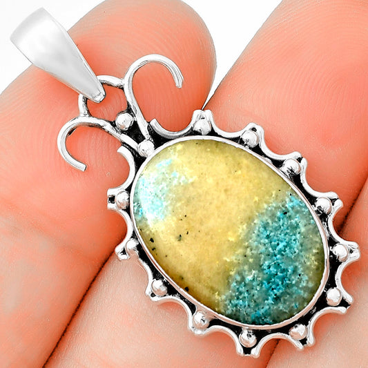 Natural Cavansite - India Pendant P-1249 SDP131069