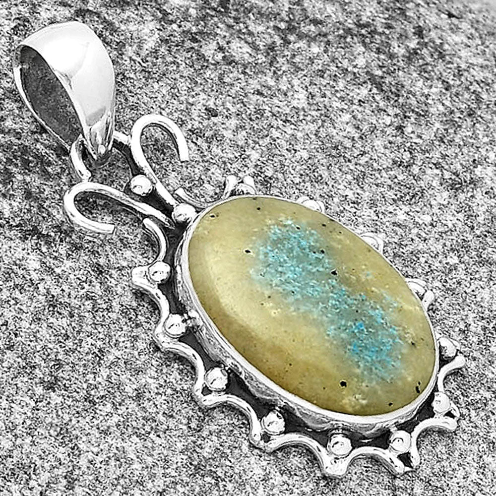 Natural Cavansite - India Pendant P-1249 SDP131070