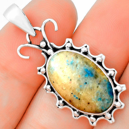 Natural Cavansite - India Pendant P-1249 SDP131071