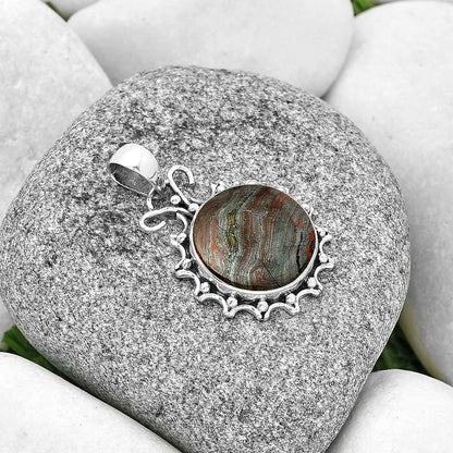 Natural Iron Tiger Eye Pendant P-1249 SDP131075