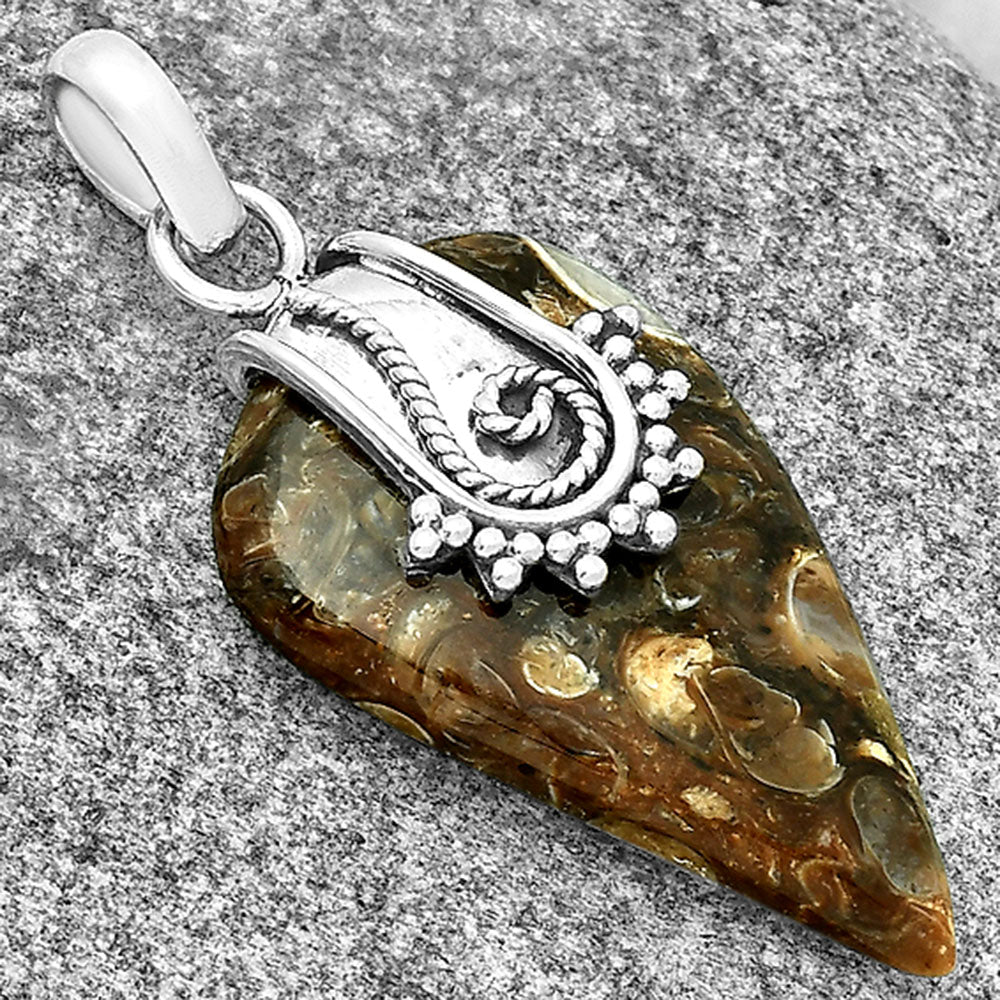 Natural Turtella Jasper - USA Pendant P-1313 SDP131148