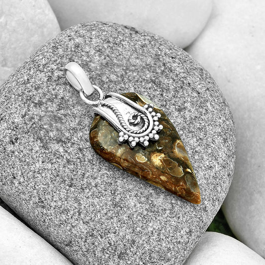 Natural Turtella Jasper - USA Pendant P-1313 SDP131148
