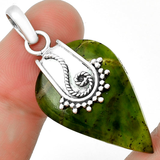 Natural Chrome Chalcedony Pendant P-1313 SDP131155