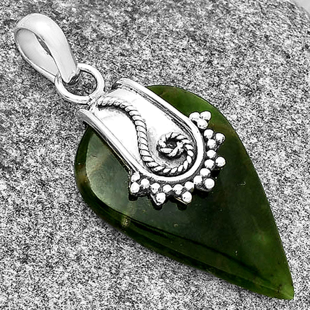 Natural Chrome Chalcedony Pendant P-1313 SDP131155