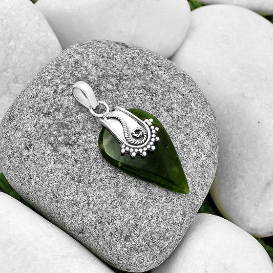 Natural Chrome Chalcedony Pendant P-1313 SDP131155