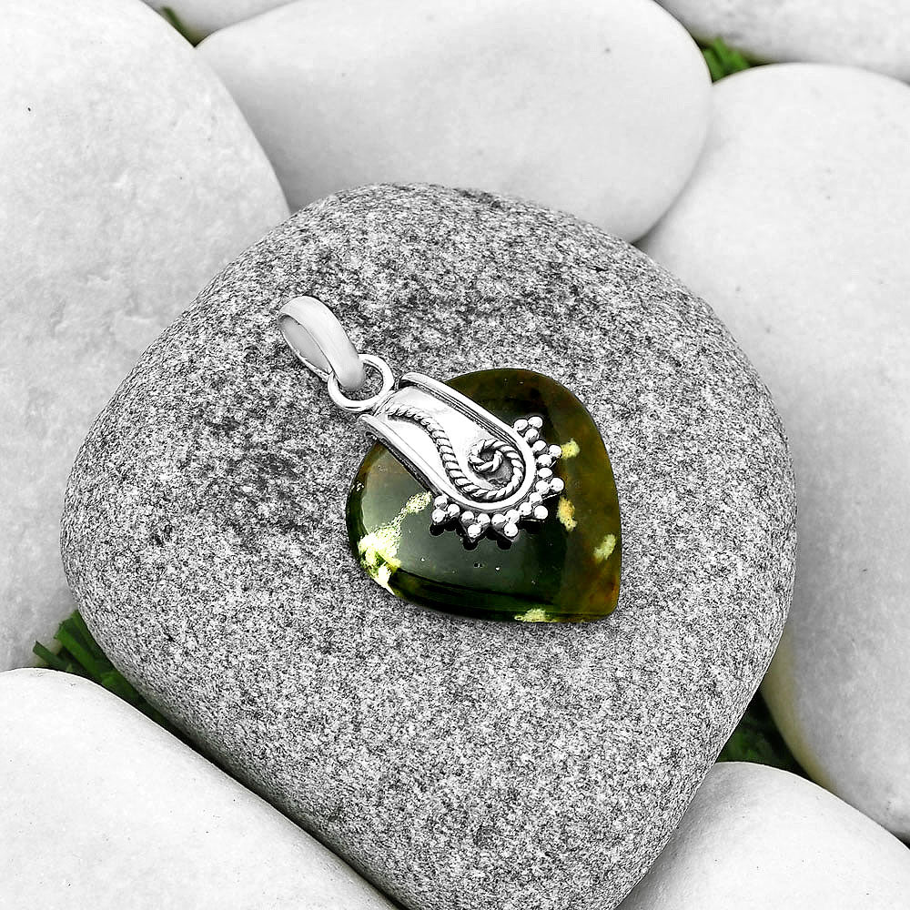 Natural Chrome Chalcedony Pendant P-1313 SDP131166