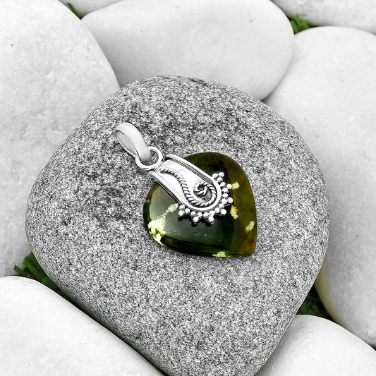 Natural Chrome Chalcedony Pendant P-1313 SDP131166