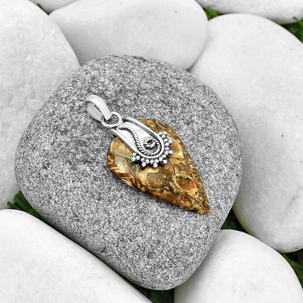 Natural Turtella Jasper - USA Pendant P-1313 SDP131170