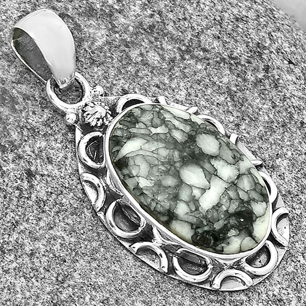 Natural Pinolith Stone Pendant P-1242 SDP131230