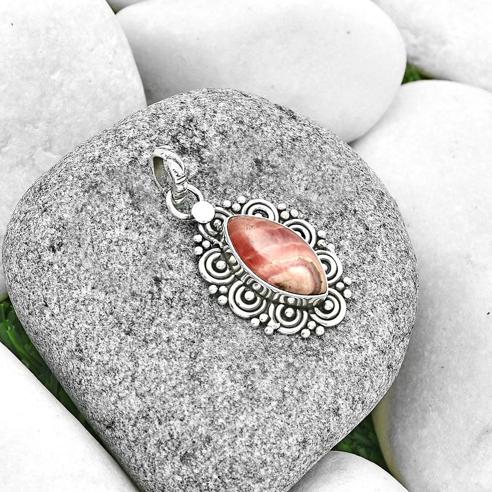 Filigree - Rhodochrosite Argentina Pendant P-1330 SDP131276