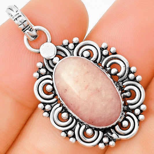 Filigree - Natural Pink Scolecite Pendant P-1330 SDP131283