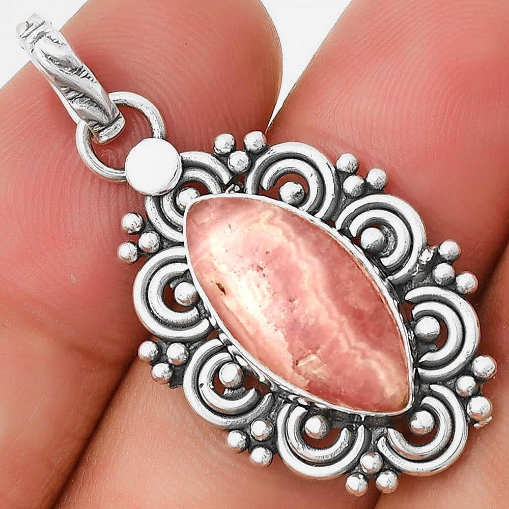 Filigree - Rhodochrosite Argentina Pendant P-1330 SDP131287