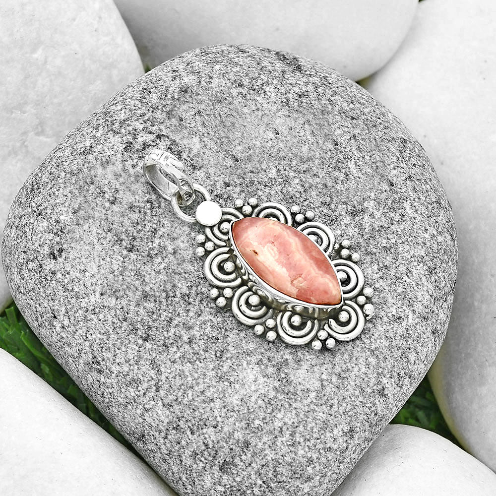 Filigree - Rhodochrosite Argentina Pendant P-1330 SDP131287