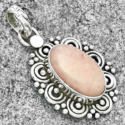Filigree - Natural Pink Scolecite Pendant P-1330 SDP131290