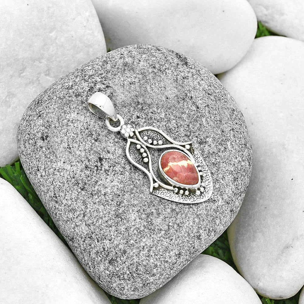 Natural Rhodochrosite Argentina Pendant P-1277 SDP131303