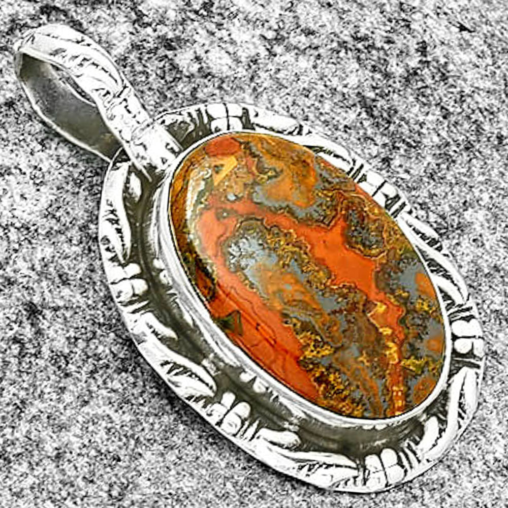Natural Rare Cady Mountain Agate Pendant P-1375 SDP131366