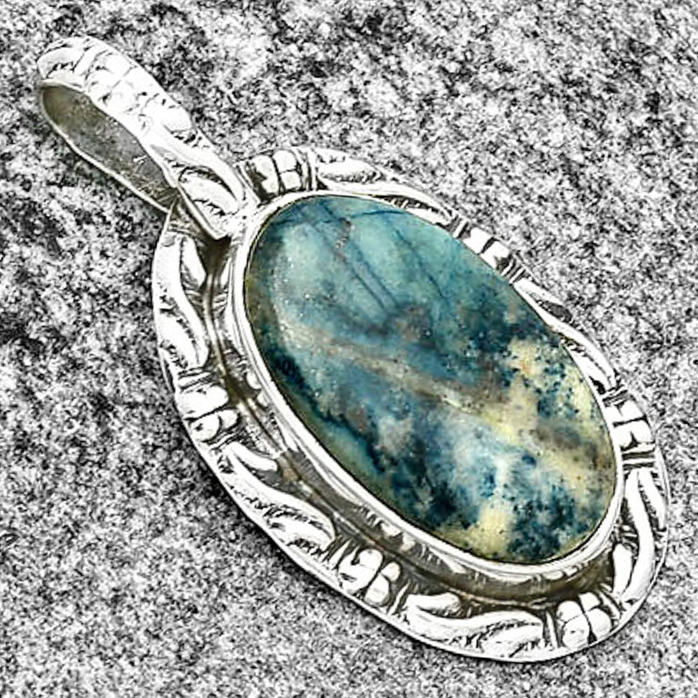 Natural Blue Scheelite - Turkey Pendant P-1375 SDP131377