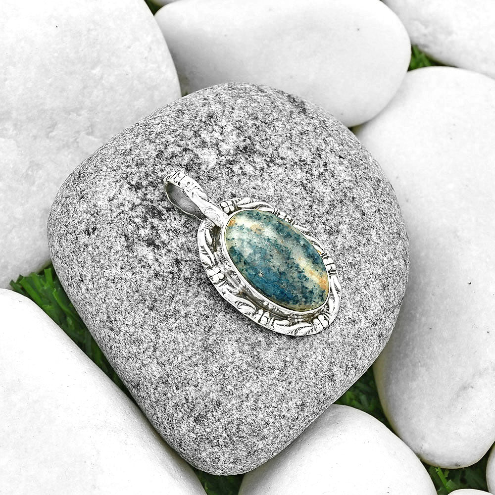 Natural Blue Scheelite - Turkey Pendant P-1375 SDP131378