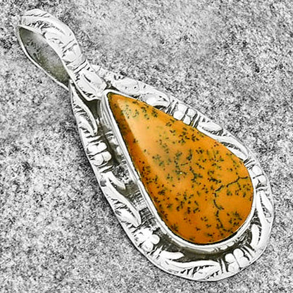Natural Russian Honey Dendrite Opal Pendant P-1375 SDP131387
