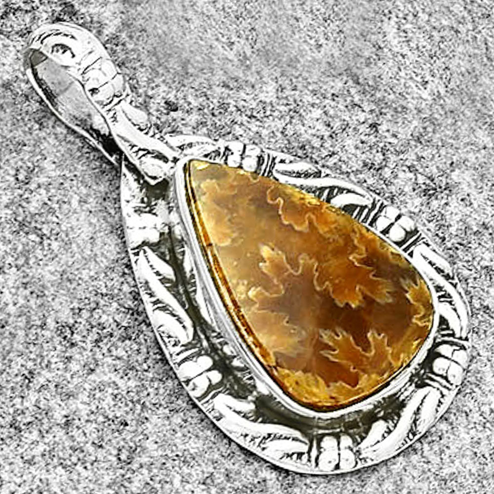 Natural Sutured Ammonite - Madagascar Pendant P-1375 SDP131390