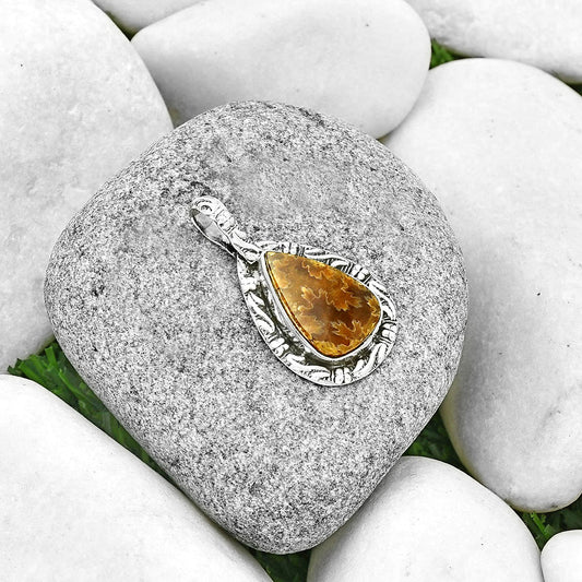 Natural Sutured Ammonite - Madagascar Pendant P-1375 SDP131390