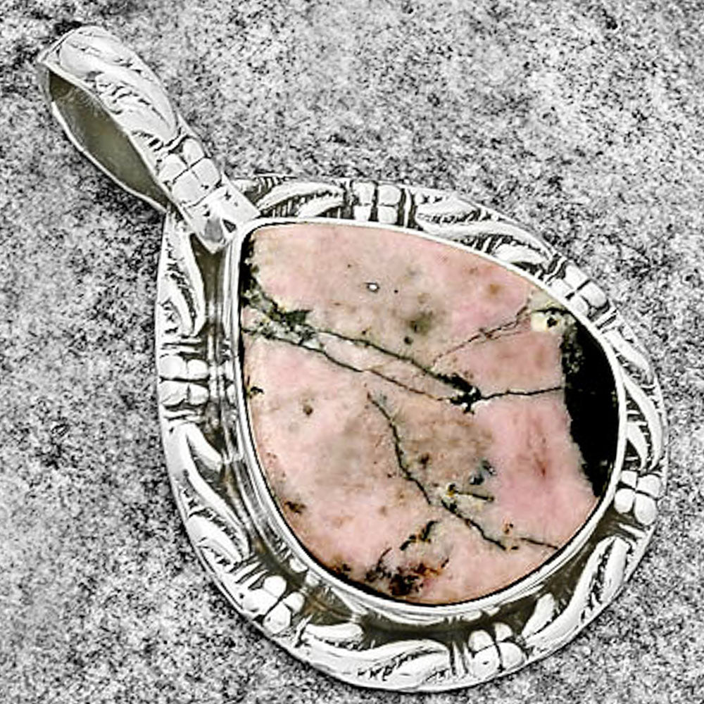 Natural Rhodonite Pendant P-1375 SDP131393