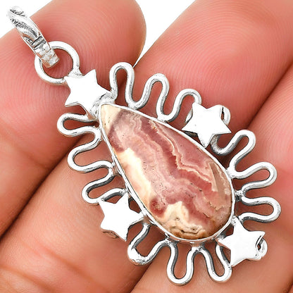Star Natural Rhodochrosite Argentina Pendant P-1454 SDP131396