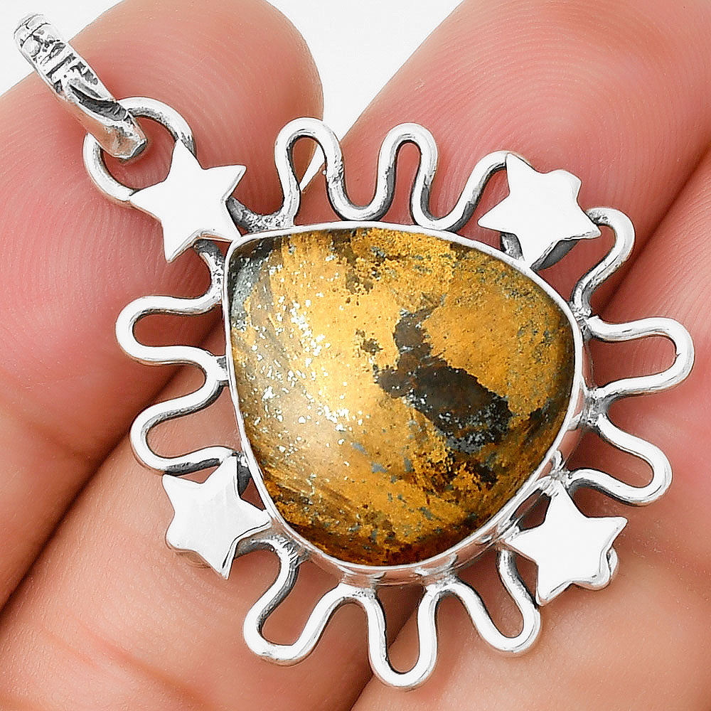 Star - Natural Bronzite Pendant P-1454 SDP131400