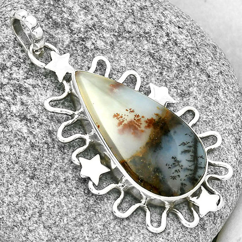 Star - Robinson Ranch Plume Agate Pendant P-1454 SDP131406
