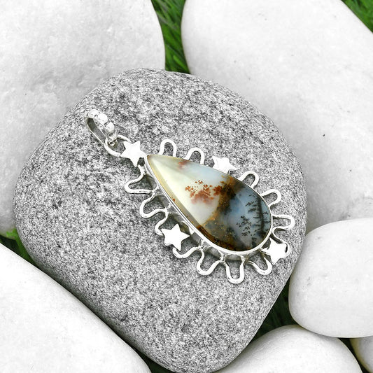 Star - Robinson Ranch Plume Agate Pendant P-1454 SDP131406