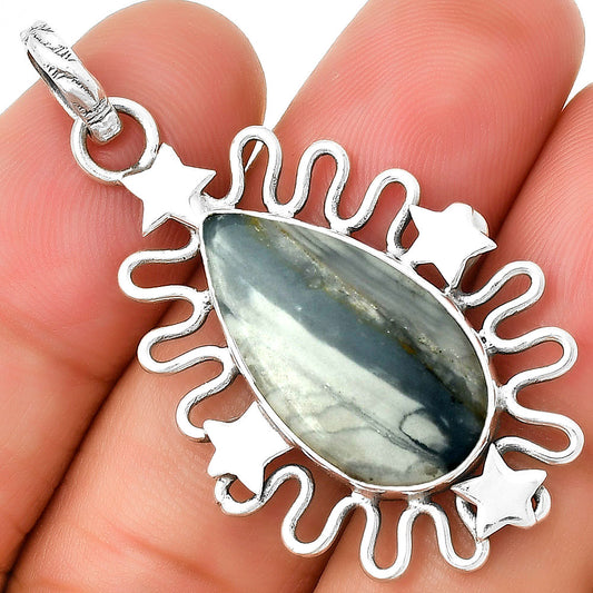 Star - Natural Picasso Jasper Pendant P-1454 SDP131411