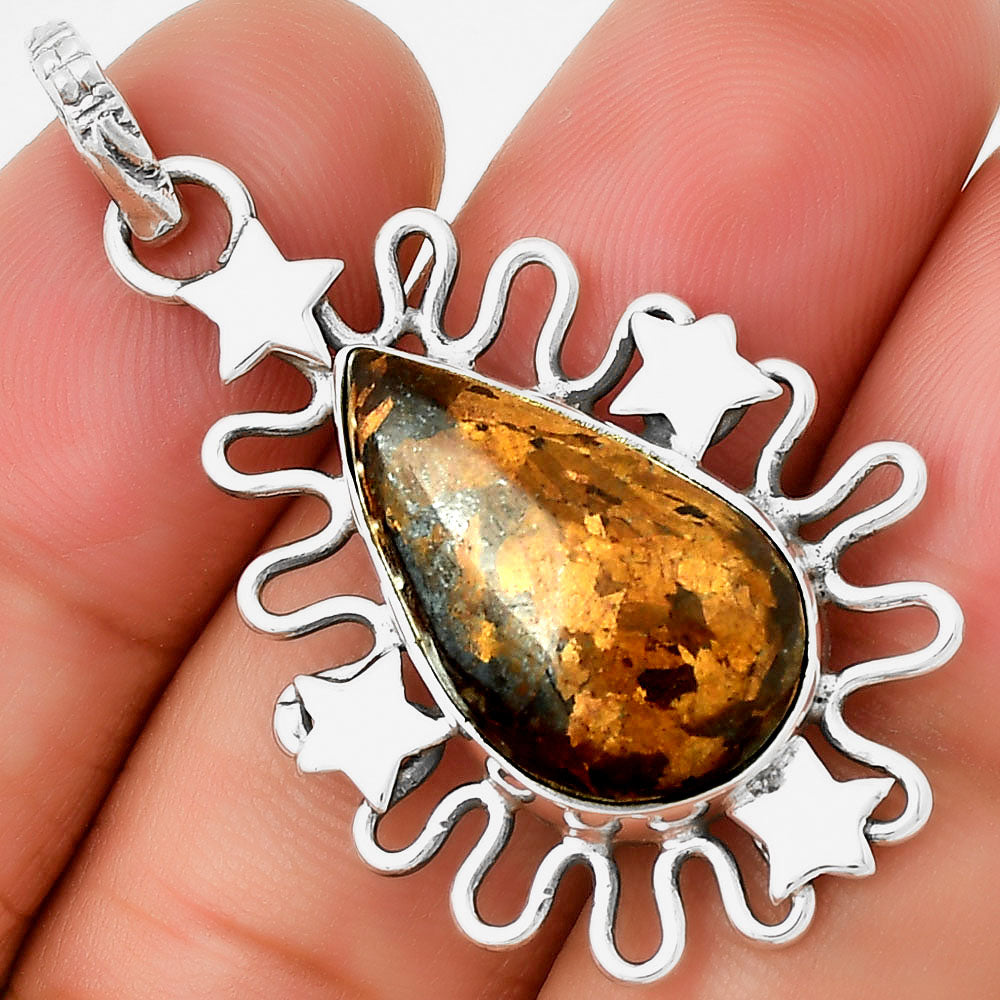 Star - Natural Bronzite Pendant P-1454 SDP131418