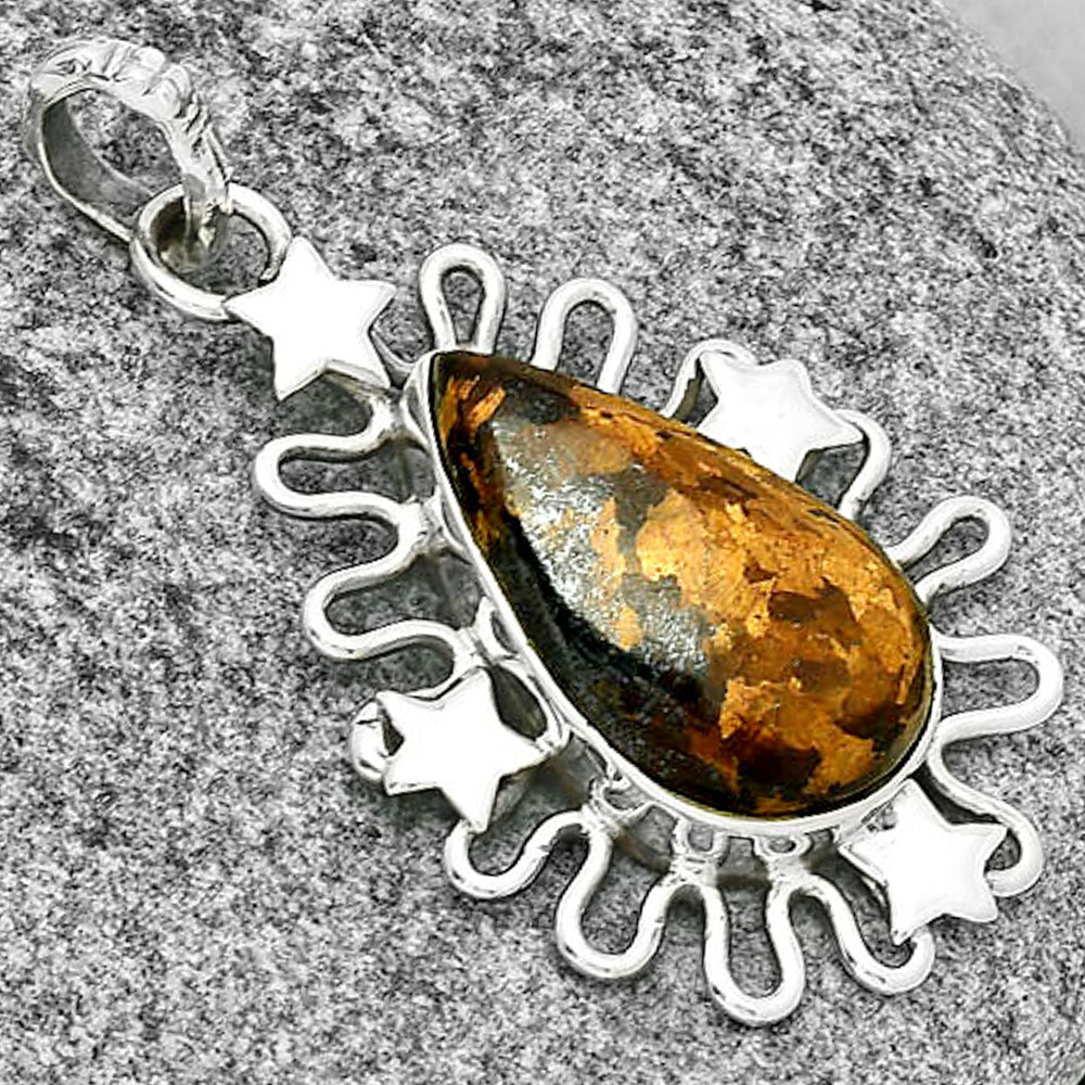 Star - Natural Bronzite Pendant P-1454 SDP131418