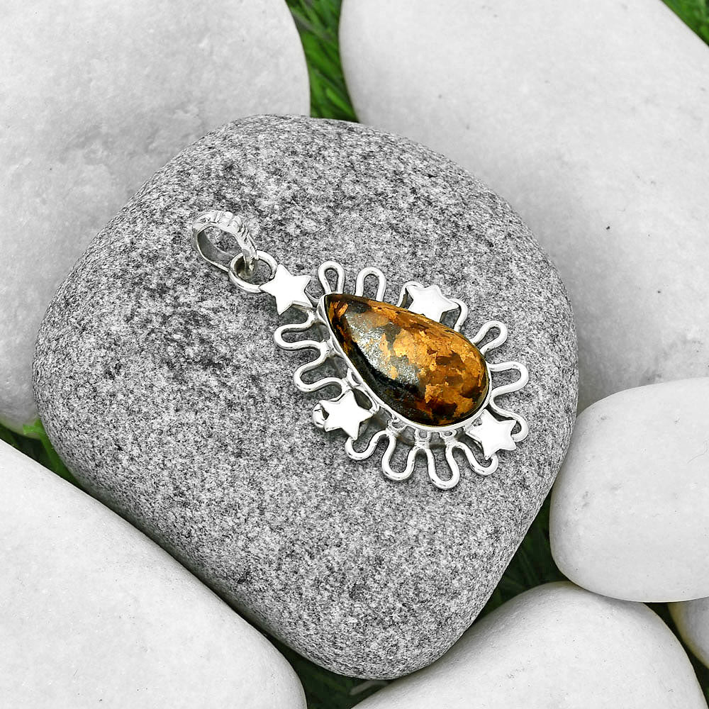 Star - Natural Bronzite Pendant P-1454 SDP131418