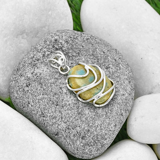 Natural Cavansite - India Pendant P-1561 SDP131431