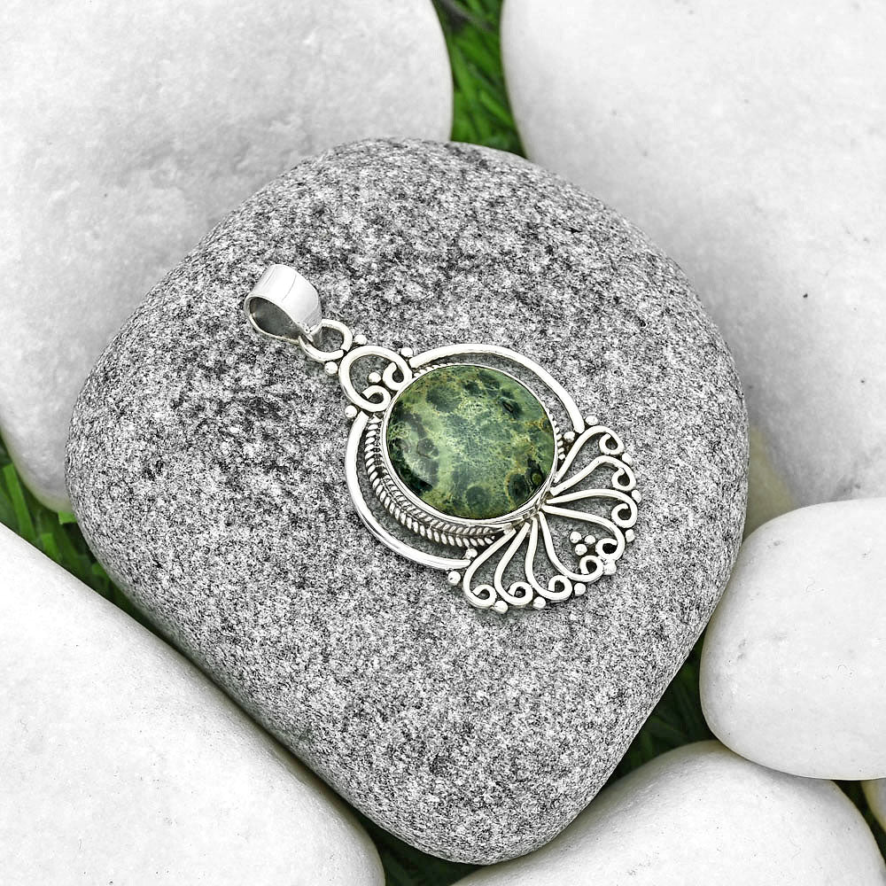 Natural Star Galaxy Jasper Pendant P-1544 SDP131447