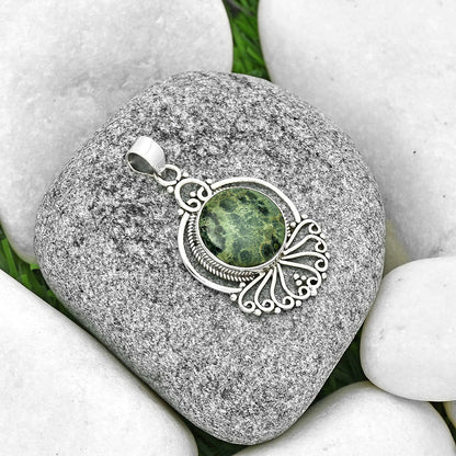Natural Star Galaxy Jasper Pendant P-1544 SDP131447