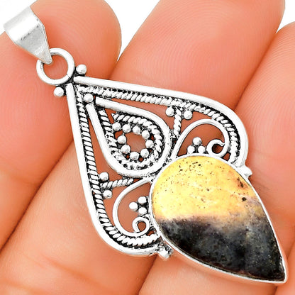 Natural Indian Blanket Jasper Pendant P-1541 SDP131469