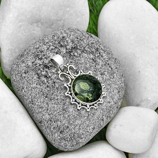 Natural Star Galaxy Jasper Pendant P-1249 SDP131486