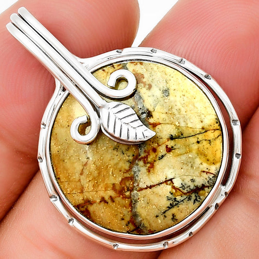 Natural Rocky Butte Picture Jasper Pendant P-1643 SDP131516