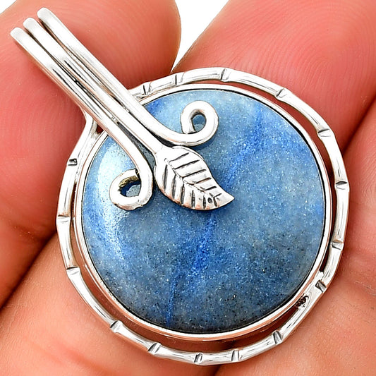 Natural Dumortierite Quartz Pendant P-1643 SDP131517