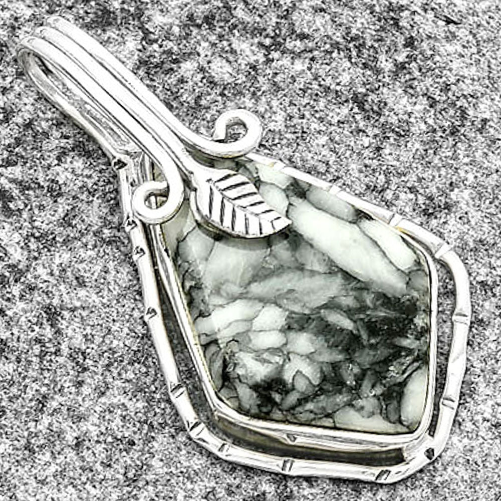 Natural Pinolith Stone Pendant P-1643 SDP131520