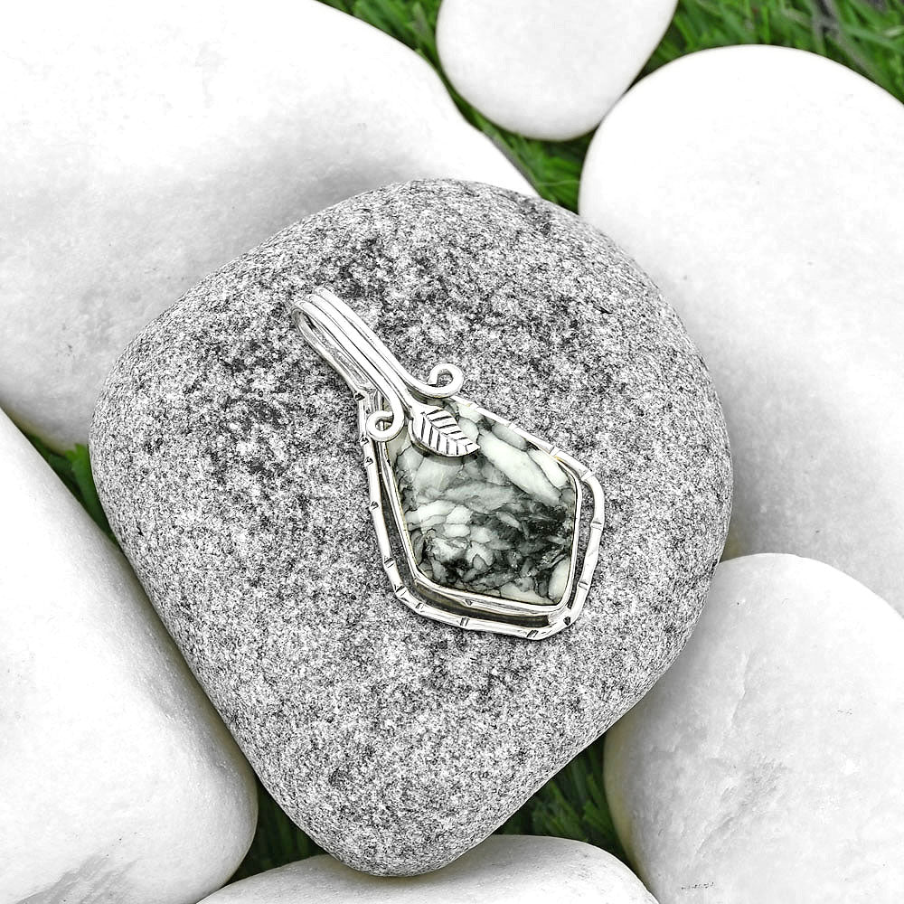 Natural Pinolith Stone Pendant P-1643 SDP131520